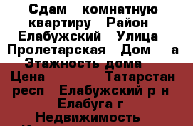 Сдам 2 комнатную квартиру › Район ­ Елабужский › Улица ­ Пролетарская › Дом ­ 2а › Этажность дома ­ 5 › Цена ­ 15 000 - Татарстан респ., Елабужский р-н, Елабуга г. Недвижимость » Квартиры аренда   . Татарстан респ.